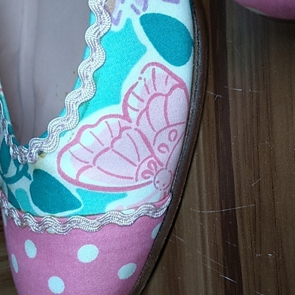Lilly Pulitzer 8.5 ballet flats butterfly 🦋 design - Picture 3 of 4